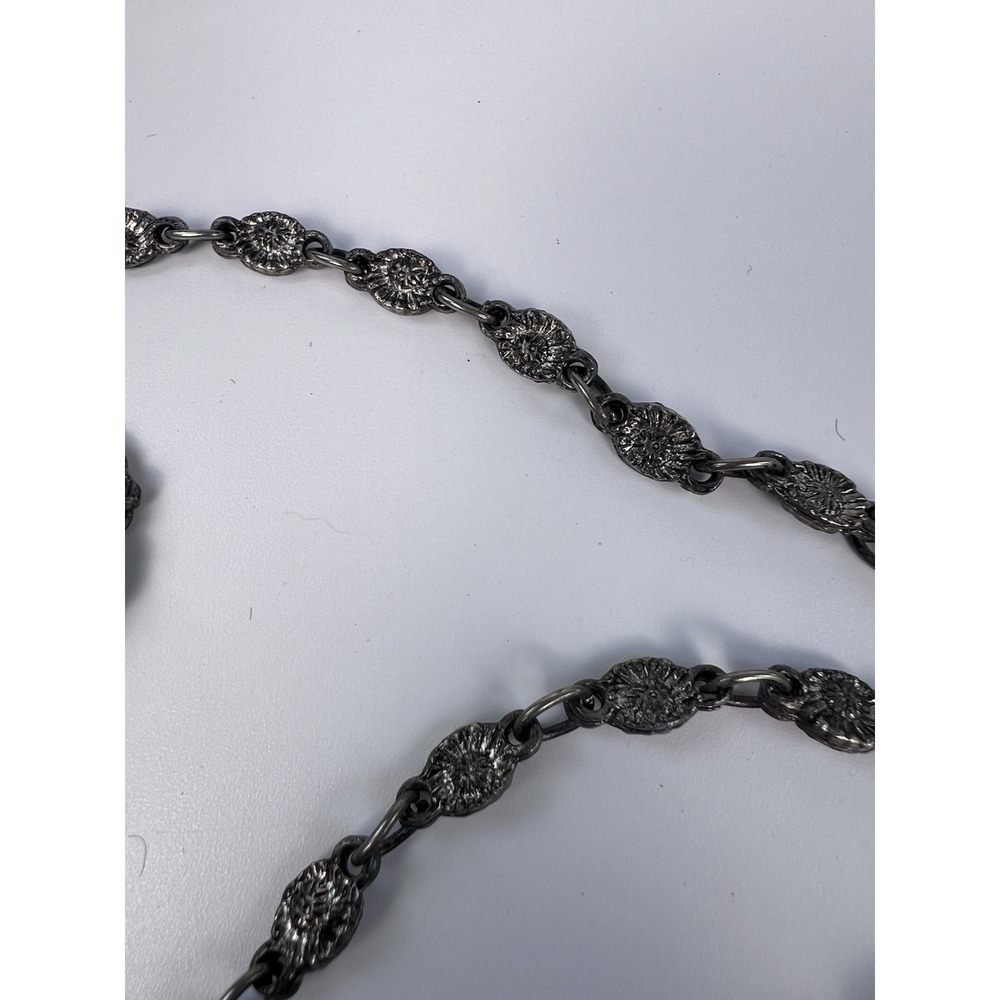 Vintage Antique Crochet Evening Bag Ribbon Embroidery Roses Filigree Frame Black - Picture 4 of 9